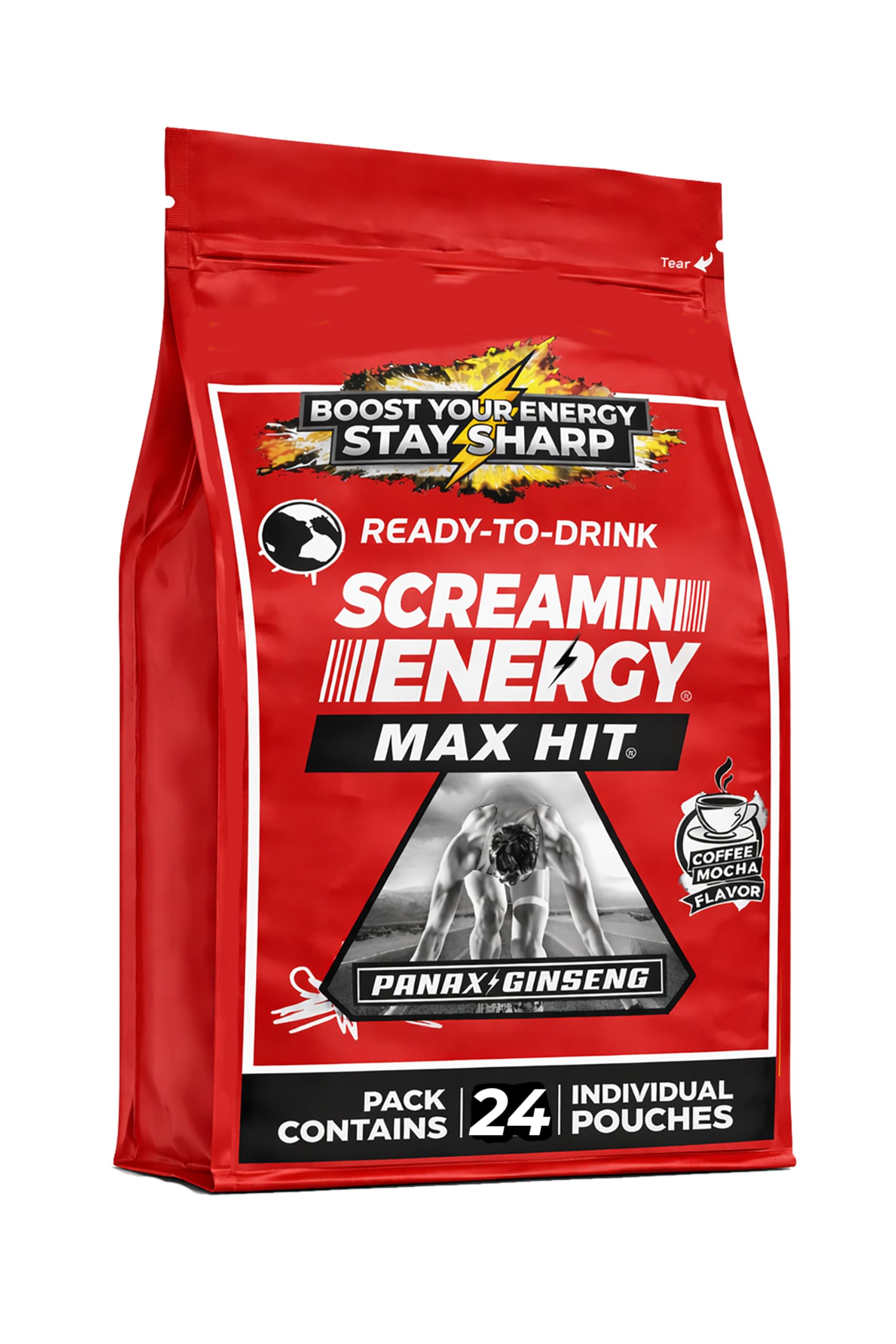 Amazon.com : Screamin Energy Max Hit Coffee Mocha Energy Shot